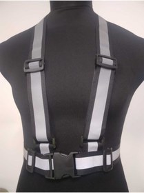 Resim lawrenceshop Reflektörlü Yelek - Motosiklet, Bisiklet Ve Scooter Gece Görüş (Yeni Yasaya Uygun)siyah 