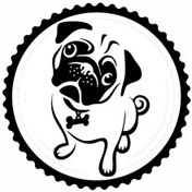 Resim Sevimli Köpek Tasarım 1.model Sticker 10 X 10 Cm 