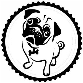 Resim Sevimli Köpek Tasarım 1.model Sticker 10 X 10 Cm 