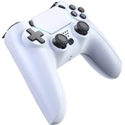 Resim Vkemall Ps4/pro/slim Konsolu İle Uyumlu Oyun İçin Kablosuz Kontrol Cihazı, Kulaklık, 3.5 Beyaz 