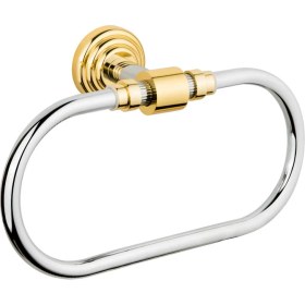 Resim Saray Banyo Pirinç Daire Havluluk Plus Altın Krom 