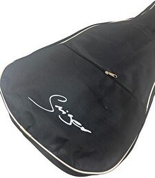 Resim Smiger Akustik Gitar Kılıfı - Pedli Beyaz Fitilli 