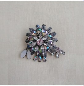 Resim Glamglamour Kristal Taşlı Bayan Broş Yaka İğnesi 