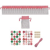 Resim Suntek 24 Adet Yılbaşı Advent Takvimi Çantaları Ev Dekoru Günlük 