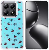 Resim Zore 14t Pro Kılıf Airbag Tasarımlı İksp Hadra Kapak - Kiraz Kiraz 