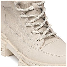 Resim Greyder 31036 Kadın Ekru Hakiki Deri Casual Bot -117-ekru Ekru 
