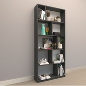 Resim RAFKESTİR Odi Suntalam Kitaplık ( 80 X 180 Cm ) Antrasit ( Mat ) 