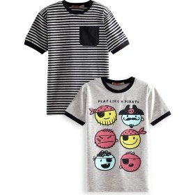 Resim Pirate Erkek Çocuk 2'li Paket T-shirt 