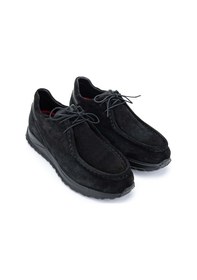 Resim Tamer Tanca Erkek Hakiki Deri Siyah Süet Casual Ayakkabı 537 3434 Erk Ayk Y24 Sıyah Suet Siyah 