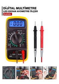 Resim Digital Led Ekran Multimetre Ölçer 