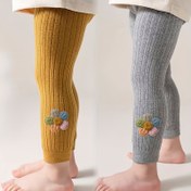 Resim Kızlar için Düz Renk Çiçekli Nine-Twenty Pantolon Gençlerin Yumuşak ve Rahat Alt Giyim Pantolonu İyi Esneklik Sıkı Değil Çiçek Süslemeli Sevimli Gençler Gençlerin Alt Giyim Pantolonu Kızlar için Nine-Twenty Pantolon Çorap Dışarıda Giyilebilir 