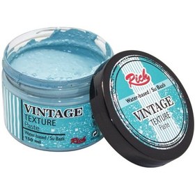Resim Rich Vintage Texture Paste 150Ml Ege Mavi 