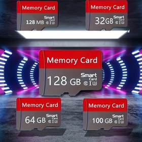 Resim 1 Adet Yüksek Hızlı Micro SDXC/SDHC Bellek Kartı 128GB, 512MB, 128MB, 32GB, 128GB Class 10 Mikro SD Kartlar, 64GB TF Kart Mini Flash Sürücü UHS-I Adaptör ile - Gelecekteki Tasarım, Kameralar, Telefonlar, Tabletler, Oyun Konsolları ve Araç Ses Sistemleri için Güvenilir Veri Depolama, Çok Yönlü Uyumluluk, Şık Dijital Aksesuar, Modern Görünüm 
