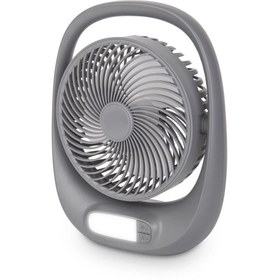 Resim Blackbird Game Center Auhma Aufn01 7 İnç Şarjlı Masaüstü Vantilatör LED Işıklı Sessiz 3 Kademeli 
