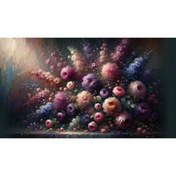 Resim Venspor Pastel Tonlarında Renkli Çiçek Bahçesi Arkaplan, 200x150cm, Fon, Duvar Örtüsü 