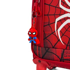 Resim Örümcek Desenli 4 Tekerlekli Çocuk Valizi, Eğlenceli Seyahat Arkadaşı - Örümcek Desenli 