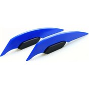 Resim Motion003 2 Adet Mavi Motorcycle Winglets - Aerodinamik Spoiler Kanatları, Evrensel Fit 
