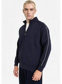 Resim Defacto Barrel Fit Beli Bağcıklı Eşofman Altı G6683ax25aunv253 Lacivert-nv253 