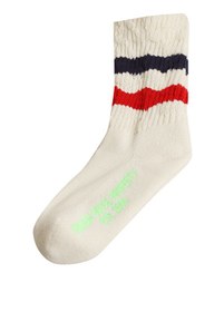Resim Beyaz Şerit Detaylı Unisex Çocuk Çorap 