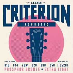 Resim La Bella Akustik Gitar Teli 10-50 C520T 