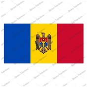Resim Moldova Bayrağı Sticker 00785 