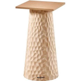 Resim Masifart Sippo Petek Ayak Cilasız Ham Ahşap 