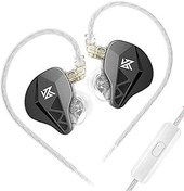 Resim Yinyoo KZ EDXS IEM Kulaklık, Yüksek Çözünürlüklü Ses Kalitesi, Zarif 3D Metal Yüz Plakası, Şarkıcı Müzisyen Audiophile için Mikrofonlu Kulak İçi Monitör Kulaklıkları (Siyah, Mikrofonlu) 