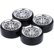 Resim Mufunye 1/10 Ölçekli Rc Drift Arabalar İçin 4 Adet Dayanıklı Sert Lastik Seti - Traxxas Hsp Tamiya Uyumlu 