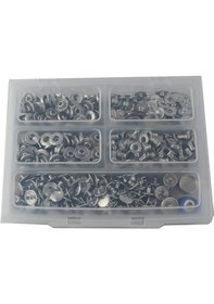 Resim El Presi 15 MM Metal Nikel Çıt Çıt Düğme Çakım Seti 200 Ad Çıt Çıt 
