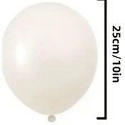 Resim Cloud011 30 Adet Kum Beyazı Retro Balon Seti Parti Dekorasyon Fotoğraf Stüdyo Kum Beyazı 