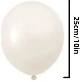 Resim Cloud011 30 Adet Kum Beyazı Retro Balon Seti Parti Dekorasyon Fotoğraf Stüdyo Kum Beyazı 