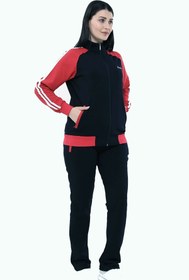 Resim Fantasy Kadın Koyu Lacivert Yarım Balıkçı Yaka Boydan Fermuarlı İki İplik Eşofman Takım EDY18307L 