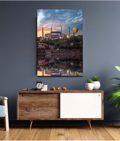 Resim Yağmur Öncesi Ayasofya Ahşap Tablo 4mm 