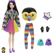 Resim Barbie Cutie Reveal Bebekler Barbie Tropikal Orman Serisi Kuş HKR00 
