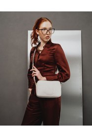 Resim Nautıca Minimalist Günlük Kadın Bel Çantası - Şık Tasarım - Taba / STD 