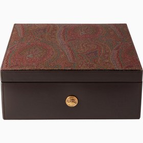 Resim Arnica Deri Satranç Seti, İtalyan Tasarımı Koleksiyonluk - Kahverengi 