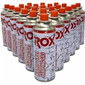 Resim ROX Kamp Ocak Gazı Valfli Kartuş 227gr - 3 Adet 