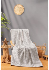 Resim Cotton Box Emboss Çift Kişilik Battaniye Taş 