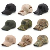 Resim 1'li Paket Tam Kumaş Outdoor Beyzbol Şapkası, Unisex Spor Snapback Şapka, Çeşitli Açık Hava Aktiviteleri İçin Uygun, Nem Tutmayan ve Hızlı Kuruyan Nefes Alabilir 
