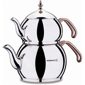 Resim Korkmaz A222 Hanedan Çaydanlık Takımı Rose Gold 