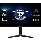 Resim Monster Aryond A27 V1.2 27" 240HZ Full HD Curved Hoparlörlü Oyuncu Monitörü 