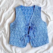 Resim Kadınlar İçin Kesik Detaylı Kabartmalı Bağcıklı Sırtı Açık Crop Top 