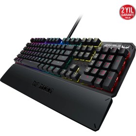 Resim ASUS TUF Gaming K3 RGB Red Switch Mekanik Kablolu Gaming (Oyuncu) Klavye 