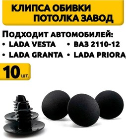 Resim Vesta, Granta, Priora İçin Tavan Kaplaması Klipsi 343546132 