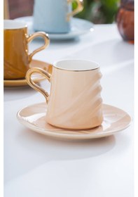 Resim Acar Allegra 6 Kişilik Kahve Fincan Takımı - 90 Ml Renkli 