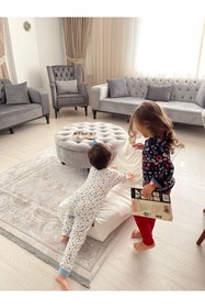 Resim Balküpü Sling Manuka Çocuk Armut Minder Puf Koltuk Açık Krem 