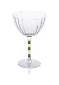 Resim The Mia Ayaklı Cam Dondurma Kasesi Mor Yeşil 280 Ml 