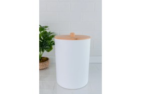 Resim Bambu Desenli Çok Amaçlı Mutfak ve Banyo Çöp Kovası 