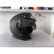 Resim JK20 Jk526 Güneş Vizörlü Mat Siyah Açık Kask 