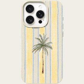 Resim The Coconut Tree Stripe Pattern is suitable for TPU cases for iPhone 16 Pro Max, compatible with for iphone 16 Pro Max/14/16 Plus/15/13 Pro/12/11, providing a stylish and business-friendly protective cover. 